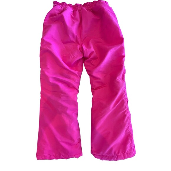 Faded Glory Snow Pants Girls Flare Wide Leg Hot Pink Zip Fly Sz Large - Picture 2 of 4